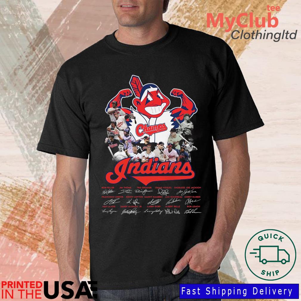 The Indians Omar Vizquel Tris Speaker Jim Thome And Bob Feller Abbey Road  Signatures Shirt, hoodie, sweater, long sleeve and tank top
