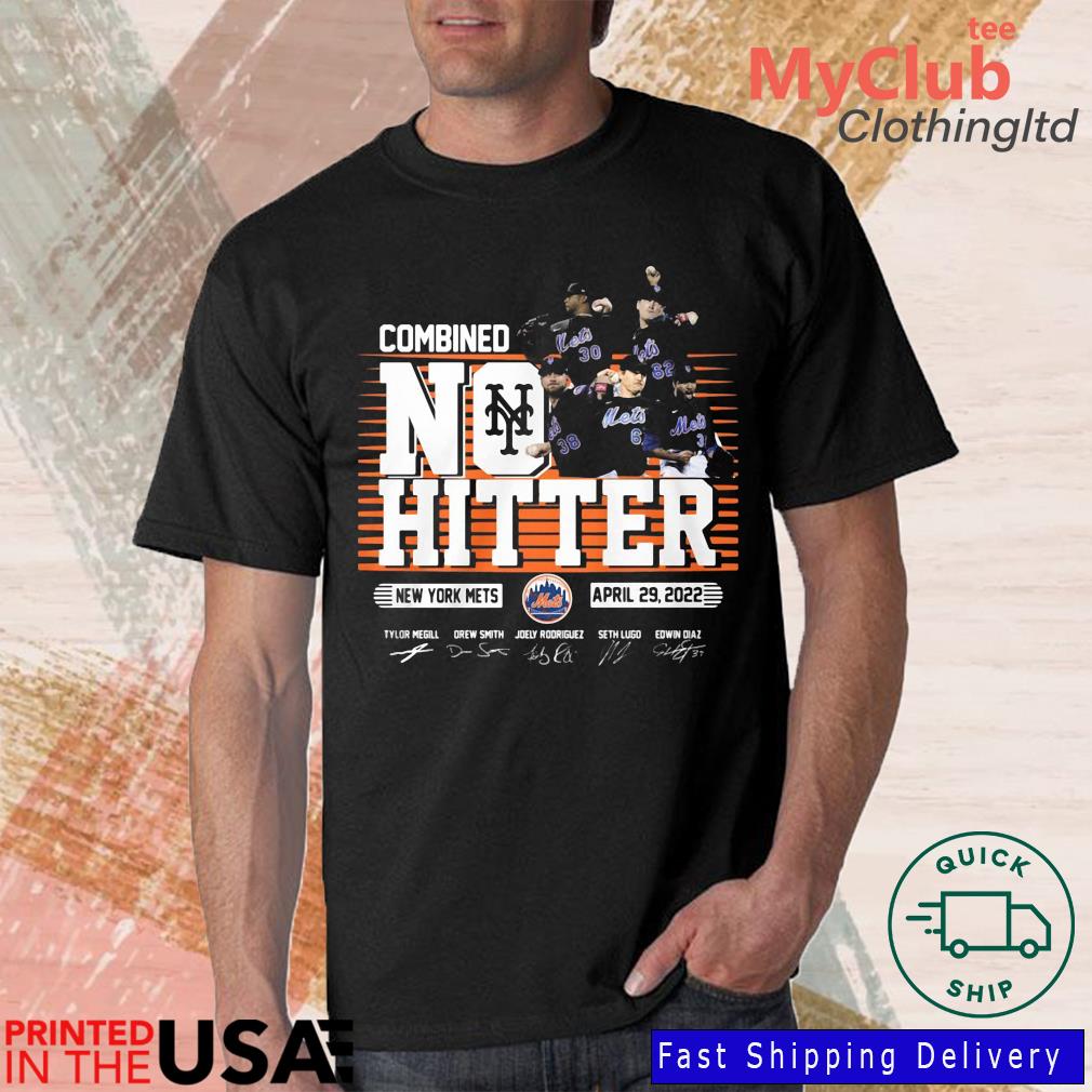 New York Mets combined no hitter April 29 2022 signatures shirt, hoodie,  sweater and v-neck t-shirt