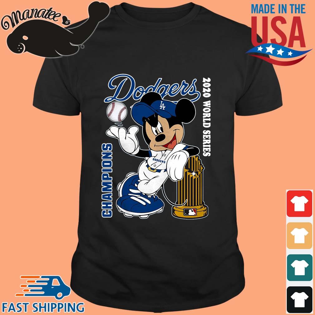 Original Mickey Mouse Los Angeles Dodgers Champions 2020 World Series Tee T- shirt,Sweater, Hoodie, And Long Sleeved, Ladies, Tank Top