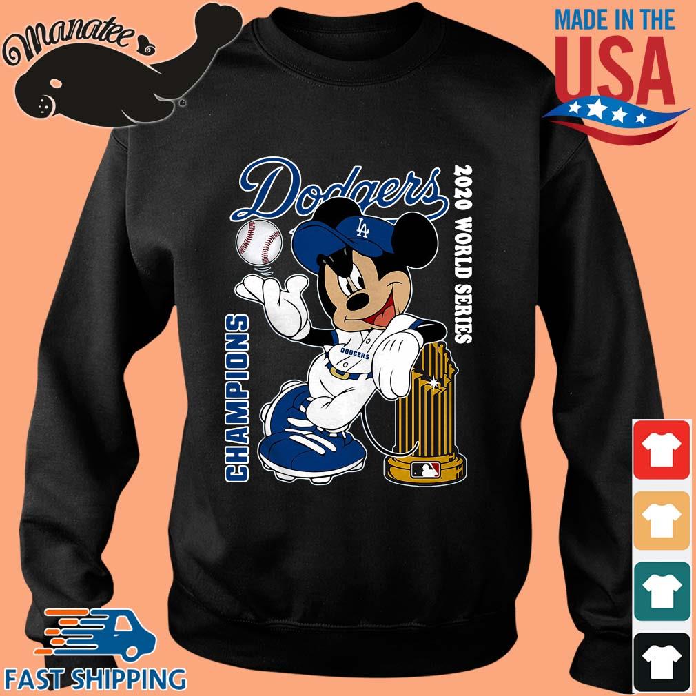 Official L.A Dodgers Mickey Mouse Champions 2020 T-Shirt, hoodie, sweater,  ladies v-neck and tank top