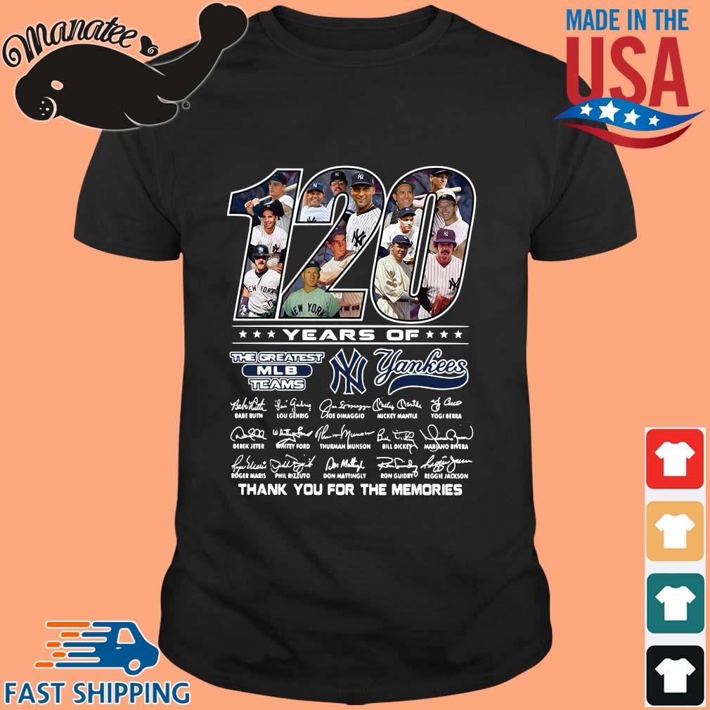 120 Years Of The Greatest MLB Team New York Yankees Shirt